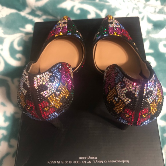Multi Colored Sparkle Puzzle Size 5 Shoes by Inc - Picture 5 of 6